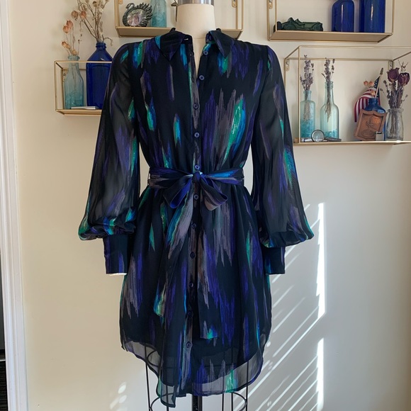 Kirna Zabete Dresses & Skirts - Kirna Zabete at Target Ikat print shirt dress sz S